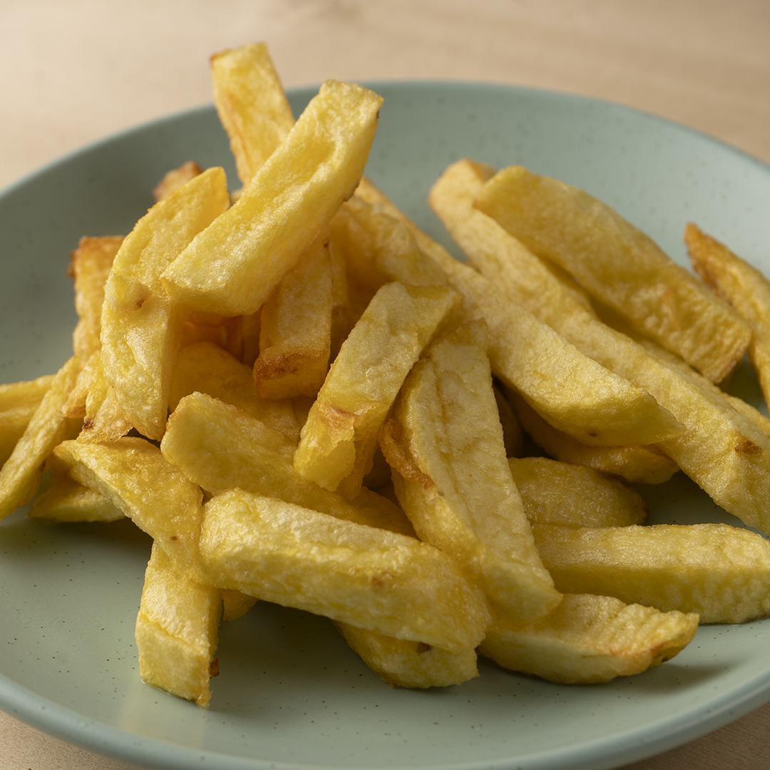Patatas fritas al montón